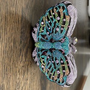 Sequined butterfly mini bag